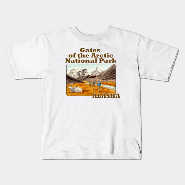 Gates of the Arctic National Park, Alaska Kids T-Shirt by MMcBuck